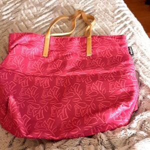 LACOME PARIS‎ New Pink Printed Tote Beach Bag